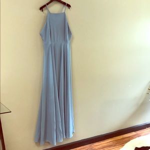 Lulus Mythical Kind of Love Slate Blue Maxi Dress